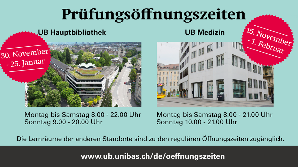 Flyer Prüfungsöffnungszeiten
