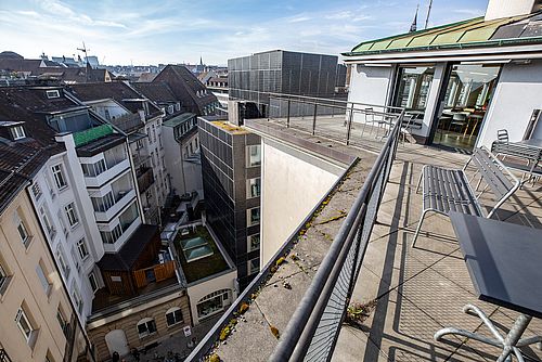 Mitten in der Stadt und doch mit Fernsicht.
