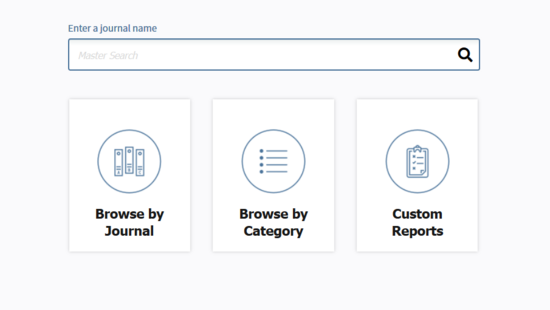 [Translate to English:] Journal Citation Reports