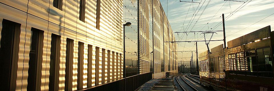 University Business and Economics Library, Jacob Burckhardt Haus, morning mood