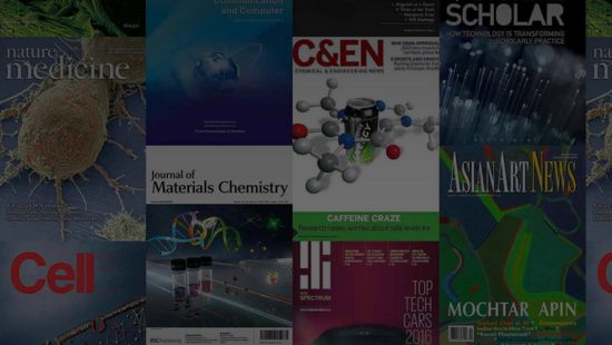 Screenshot von BrowZine