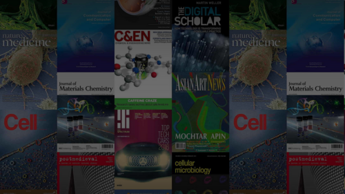 Screenshot von Rechercheportal BrowZine