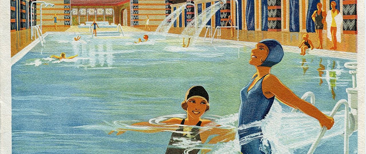 Ausschnitt Prospekt Bad Ragaz, 1945