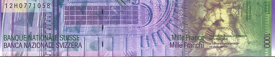 Abbildung Pergamonfries auf Schweizer Banknote