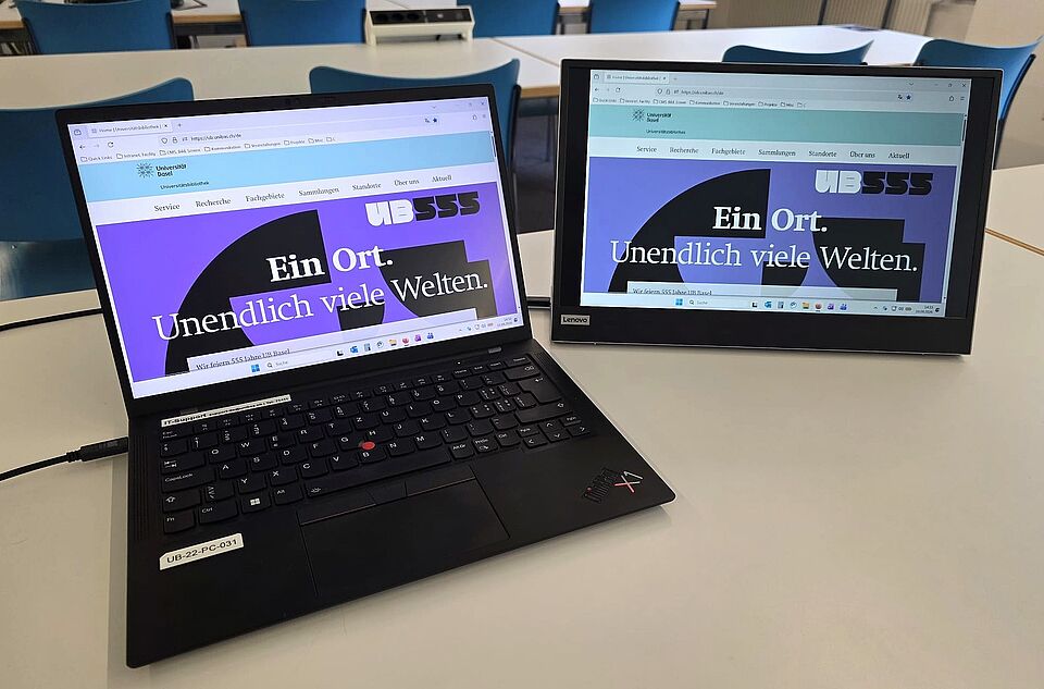 Bildschirme zur Tagesausleihe