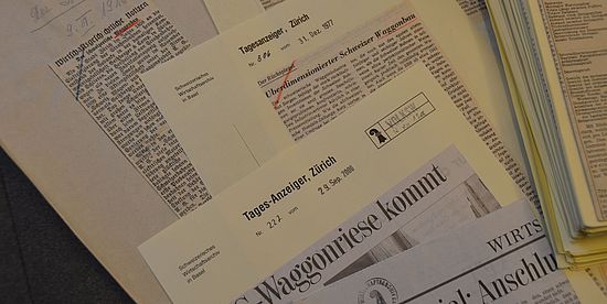 Zeitungsausschnitte der Sachdokumentation