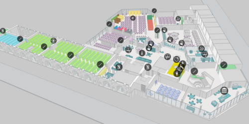Virtual building plan of the University Main Library
