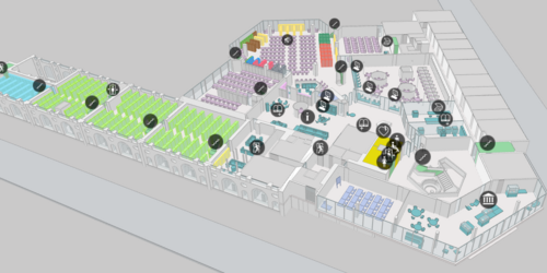 Bild Gebäudeplan der UB Hauptbibliothek