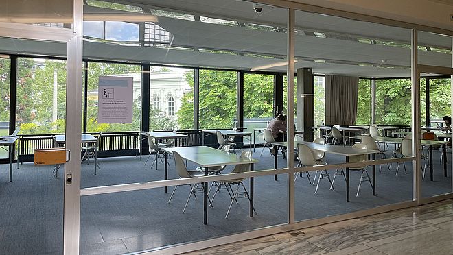 Lernplätze im Ausstellungsraum