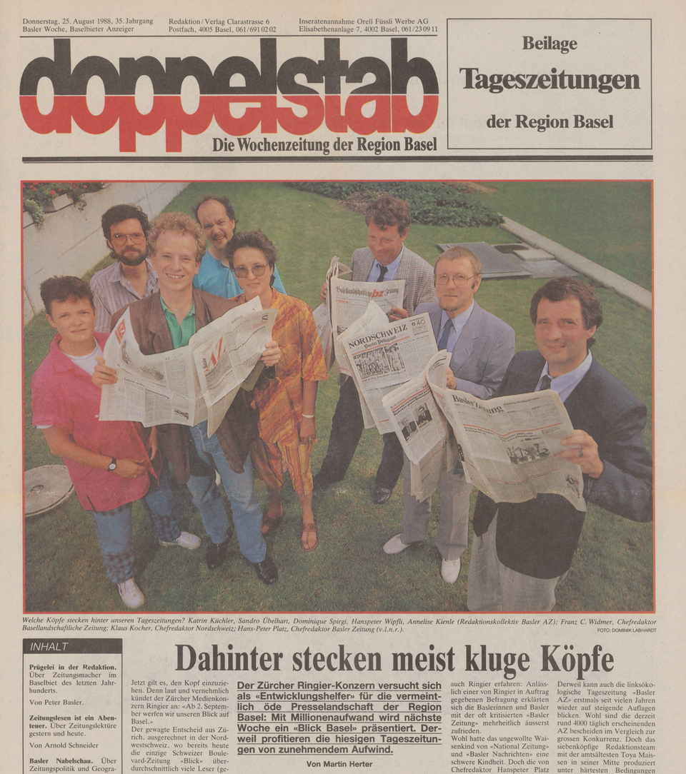 Titelseite Doppelstab 25.8.1988