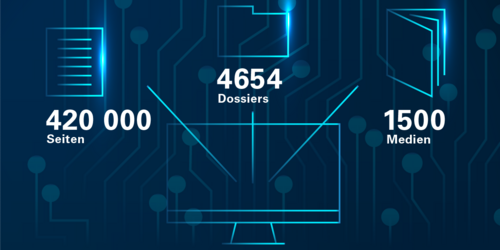 Symbolbild Digitalisate in Computer