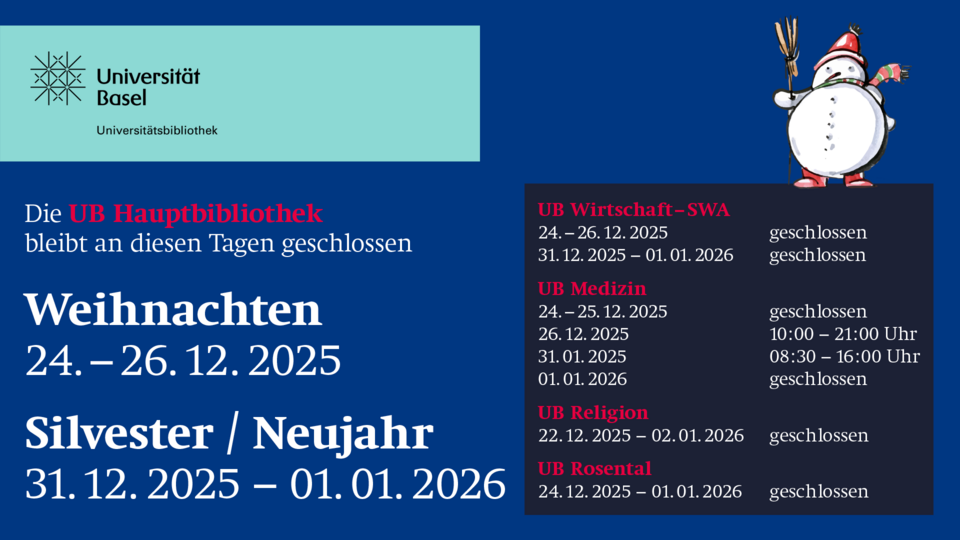 Flyer Öffnungszeiten Festtage 2025