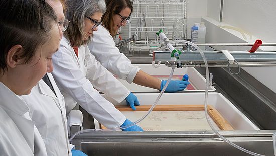 Einzelblattbehandlung im InkLab