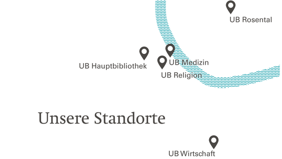 Stadtplan mit unseren Standorten