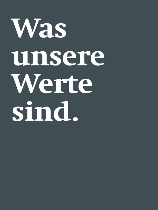 Unsere Werte