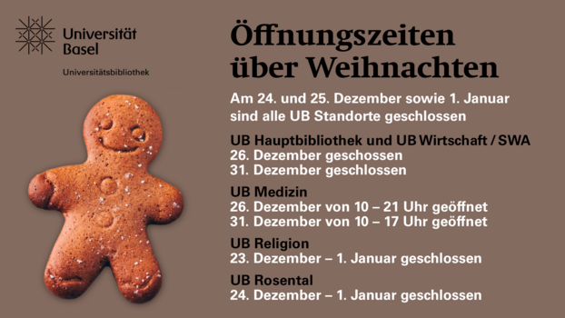 Flyer Weihnachtsöffnungszeiten