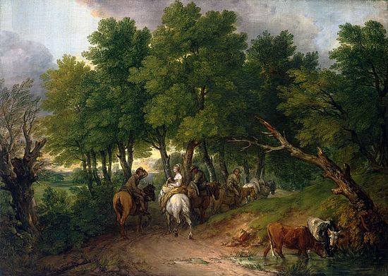 Thomas Gainsborough, Road from Market (1767–1768). Wikimedia Commons.