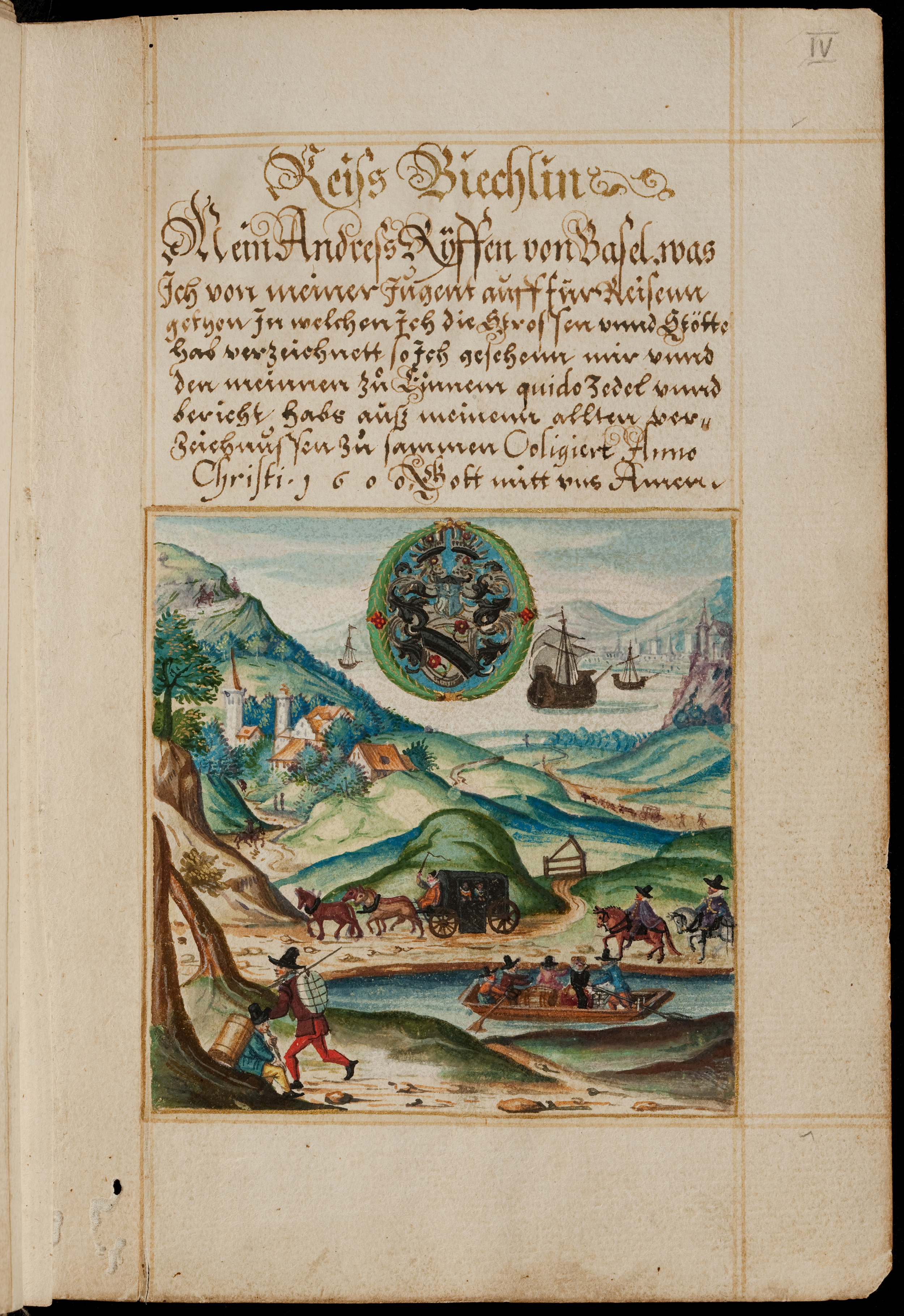 Andreas Ryff, Titelblatt des Reiss Biechlin (1600).